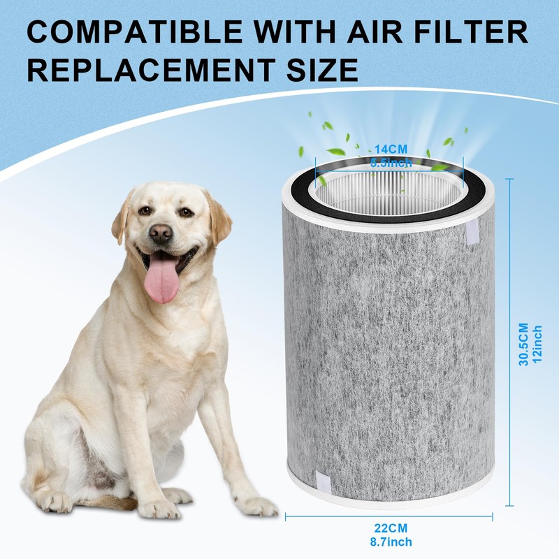 1Pack Compatible Shark Air Purifier Filter PH202 HP201,Shark HP200 Air