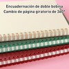 RONLADO 4 Piezas Libretas,A5 Cuaderno de Espiral de Color de