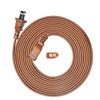Jplenty Brown Extension cord 15FT Flat Extension Cord for Indoor/Outdoor