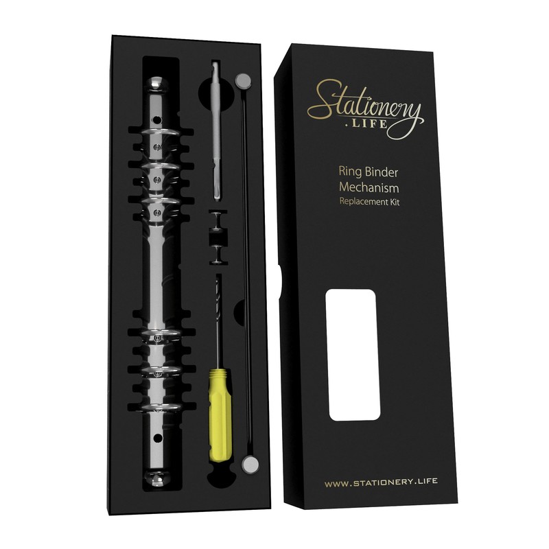 Stationery.Life Ring Binder Mechanism Replacement Kit for Personal Organizers Planners