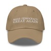 Make Democracy Great Again Dad Hat - Funny Political Embroidered
