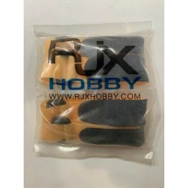 RJX EDN-1155-ORGS Non-Slip Battery Straps – 4 PACK(Width: 3/4" x 12") Total Length