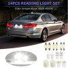 zoo3026 14Pcs LED Car Interior Light Package Kit for Dome