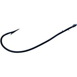 Tru Turn 077ZS-3/0 Bass Worm Hook, Size 3/0, Blue Finish