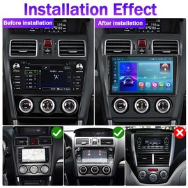 Wireless Carplay Radio for Subaru Forester WRX 2015-2018 Stereo, 9'' Touch Screen for Forester WRX Head Unit with Bluetooth, Wireless Android Auto, GPS, WiFi, HiFi, FM, SWC, Mic, Backup Cam