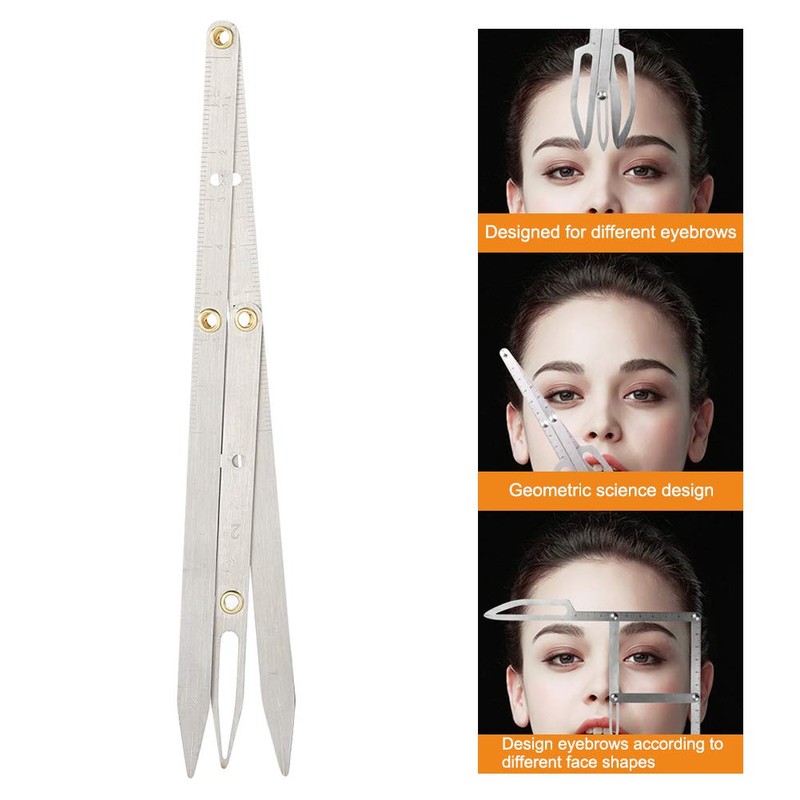tattoo eyebrow ruler, microblade caliper ratio eyebrow measuring ruler permanent
