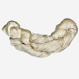 Revolution Fibers - (2 Skein Pack) Undyed Lace Weight Mulberry Silk Yarn 20/2 - 100% Pure Mulberry Silk Undyed, 100 Grams & Approximately 1,000 Yards per Skein