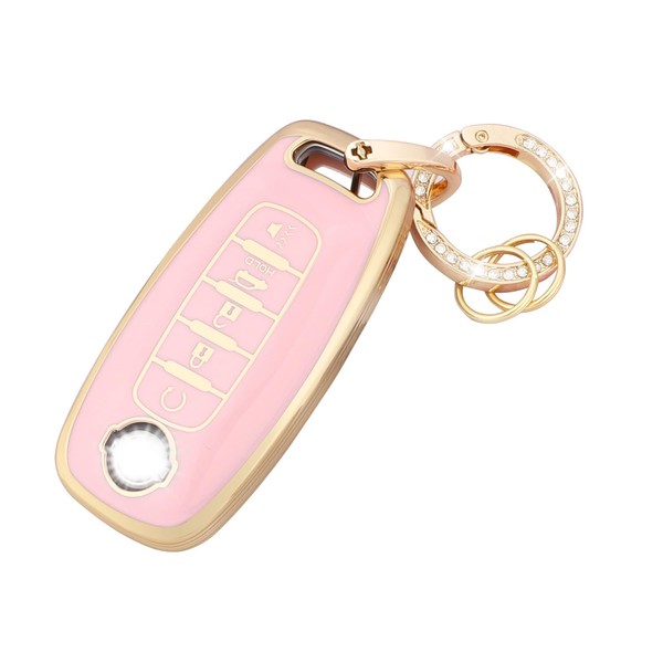 Dargoose Key Fob Cover for Nissan Rogue Pathfinder 2023 Pink