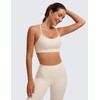 CRZ YOGA Butterluxe Women's Racerback Sports Bra Padded Without Underwire