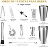 Set de Coctelería SADOWAY TJ 20 piezas – Acero inoxidable,