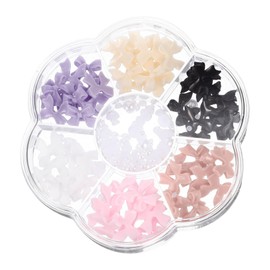 Baluue Nail Charms Bowknot Decor for Nail Art and Crafting Mixed Colors Rhinestones for and Daily Use