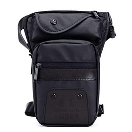 Oxford Drop Leg Bag Senderismo Paquete de cintura Bolsa de pierna caída para hombres Mujeres Motocicleta Montar en bicicleta Multifunción Tactical Muslo Fanny Bolsa Viaje Pesca Ciclismo Aire libre Negro