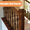 MyeMdan 10 Pcs Wrought Iron Balusters, Hollow Double Knuckle Balusters,
