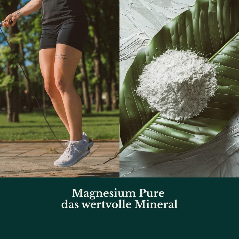 Magnesium Pure Pulver 4500mg Magnesiumhydrogencitrat Pulver 360mg elementares Magnesium -