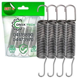 The set contains four springs for the drum of a washing machine suitable for Miele with the original codes 4176890 and 4473970. ONIX TECH