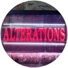 Alterations Services Dry Clean Illuminated Dual Color LED Neon Sign