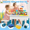 OCATO Toddlers Kids Table and Chair Set: Activity Table with
