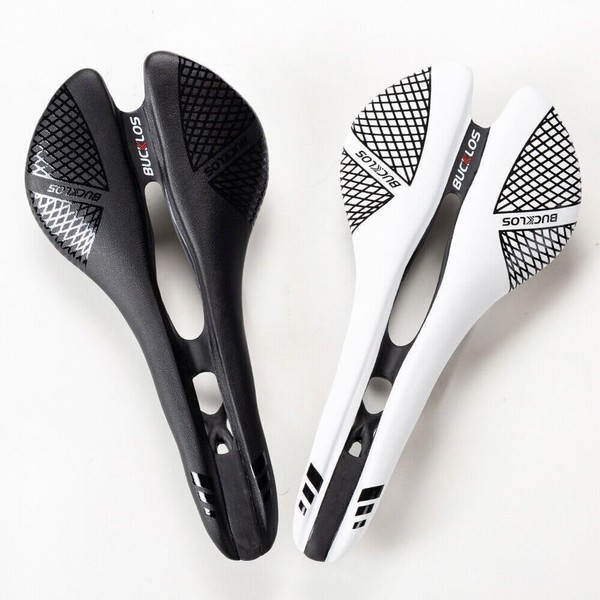 BUCKLOS Carbon Fiber Bike Saddle MTB Road Bike Cushion Cycling