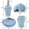 FORLONG Ocean Conch Sea Shell Ceramic Bathroom Accessories Set of