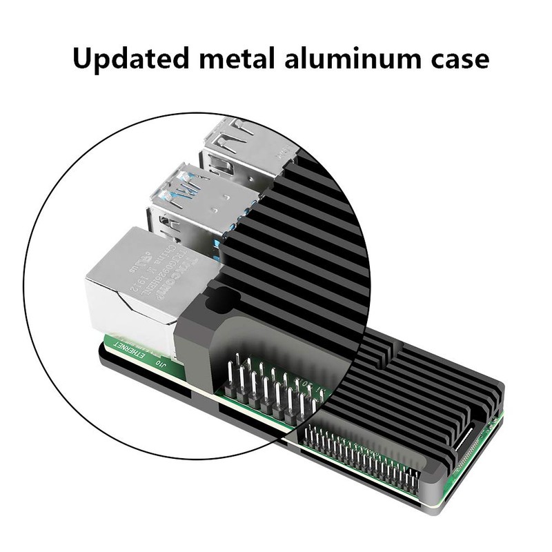 Dorhea for Raspberry Pi 4 B Heavy Metal Case, Raspberry