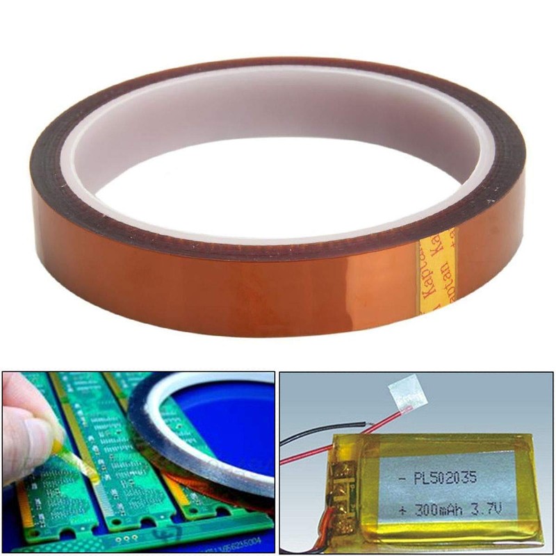 2Pcs 5mm Heat Resistant Tape, High Temperature Tape Polyimide Tape