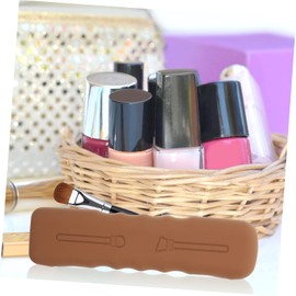 WOONEKY Makeup Brush Holder Bag Portable Cosmetic Storage Pouch for Travel Makeup Brush Organizer for Women and Girls Deep