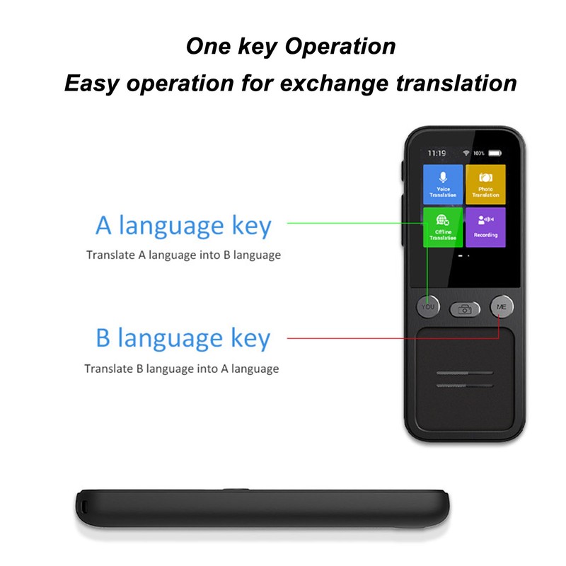 Language Translator Device 134 Online Languages 10 Offline Languages Smart