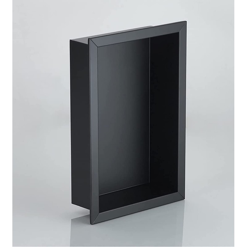 SANGOGO Black 304 Stainless Steel Built-in Shower Niche (20 x