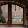 Medium 210mm 'Merry & Bright Christmas Wishes' Clear Static Window