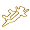 100pcs Golden Dinosaur Paper Clips Increase Slip Resistance Anti Rust