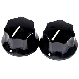 Fender Pure Vintage 1965 Jaguar Skirted Knobs, Black