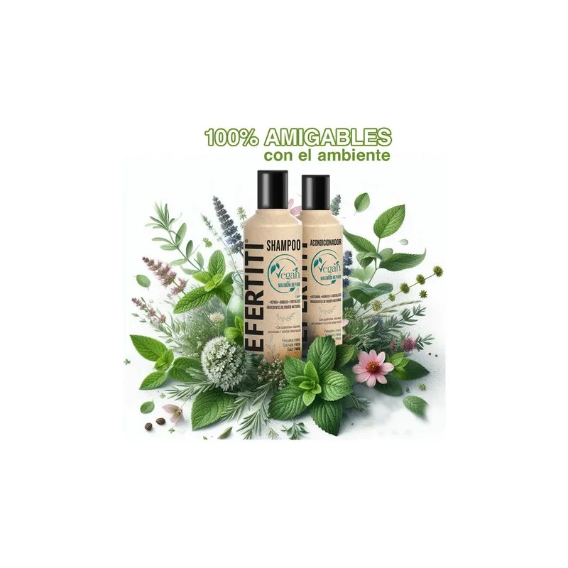 Kit Shampoo + Acondicionador Sin Sulfato Sin Parabenos Vegan