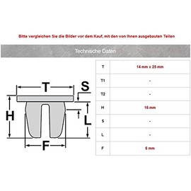 10x Door Seal Trim Clips for X5 E53 | CL-0255