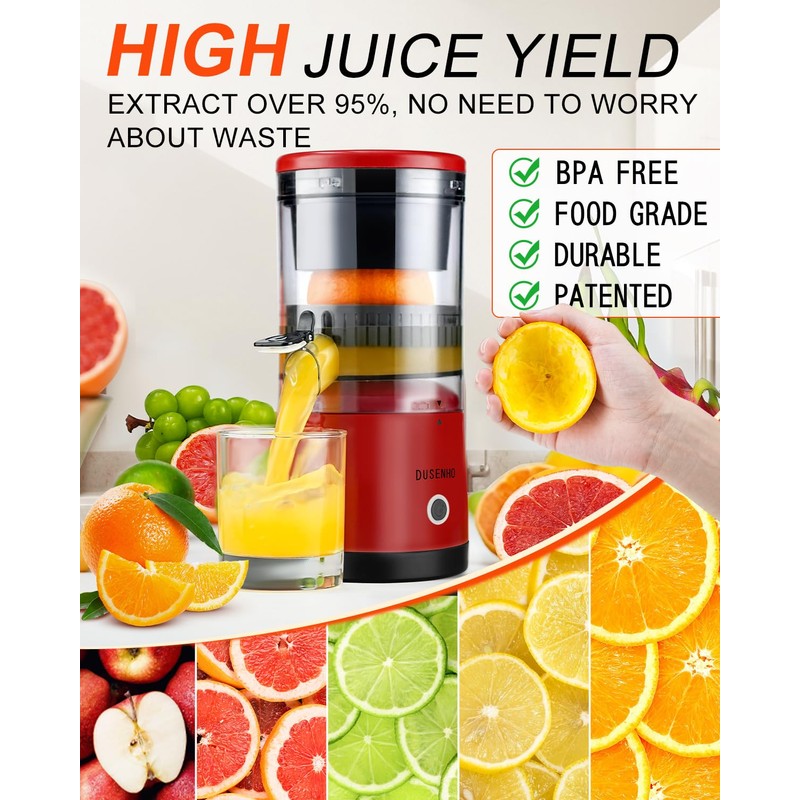 Electric Citrus Juicer Rechargeable - Electric Juicer Machines with USB