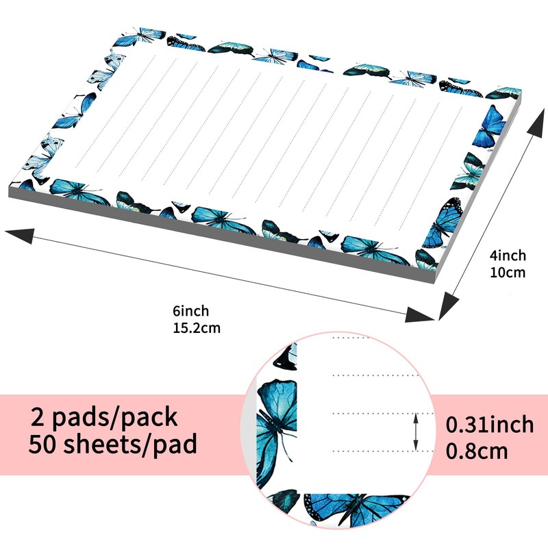 SXboxing Sticky Notes 4X6 Inches, 2 Pack Large Cute Self-Stick
