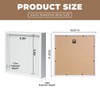 Muzilife Shadow Box Picture Frame with Linen Board Deep Wood