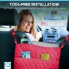 JT HOME Car Net Pocket Handbag Holder Between Seats, Luxury