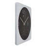 Alba Silent Wall Clock with Temperature Function, White Frame (HORDUO