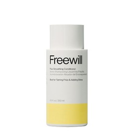 Freewill Acondicionador Suavizante Antifrizz Para Mujeres, Con Aceites De Argán, Coco Y Jengibre. Fórmula Ligera, Sin Sulfatos Y Desenredante Para Cabello Rizado, Ondulado Y Seco, 237 Ml (8.5 Oz Líq.)