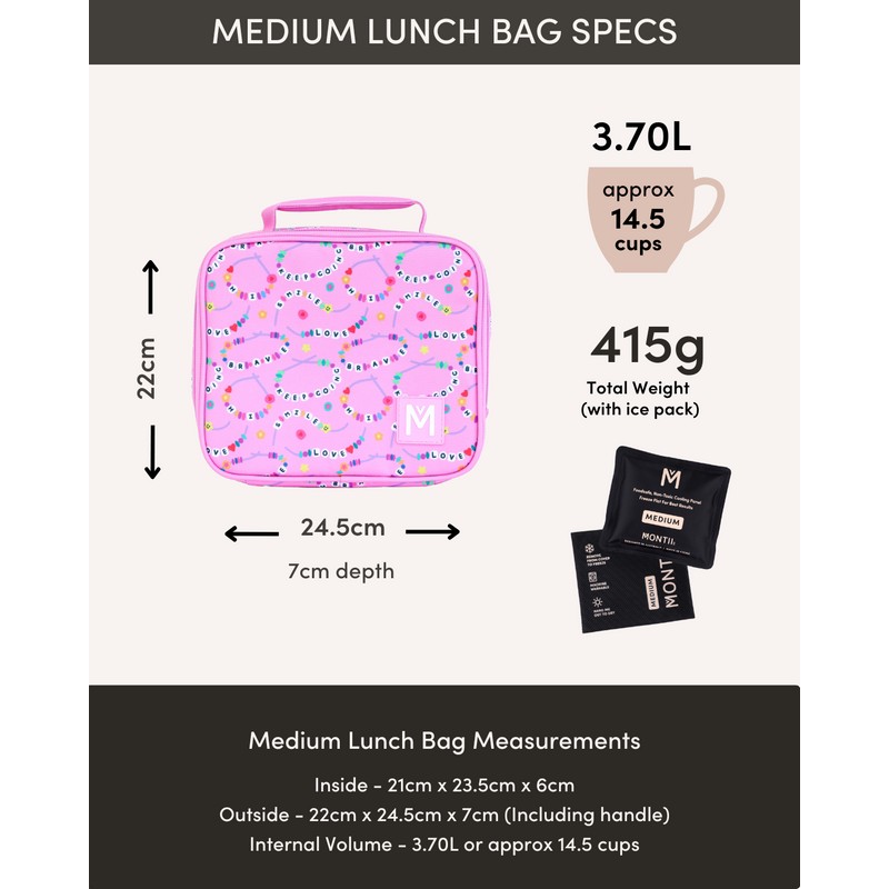 MontiiCo Medium Insulated Lunch Bag - Nova