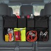 Car Boot Organiser - Backseat Storage Organizer with 4 Elastic