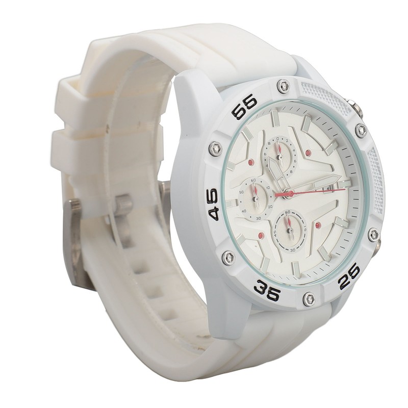 Waterproof Chronograph Watch Fashion Casual Mechanical Silicone Calendar Business Watch