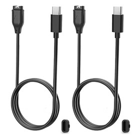 Xininyia USB C Charging Cable Compatible for Garmin Watch Fenix 8 7 6 5, Instinct 3 2, Tactix 8 7 Delta, Epix Gen 2 & Pro(Gen 2) Smart Watch, [2-Pack] Type-C Chargers with Charger Port Protector