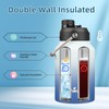 Konokyo Half Gallon Jug with Handle,64 oz Insulated Water Bottle