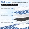 Tomeurperf Large Picnic Blanket Beach Blanket, 80''x80'' Outdoor Mat Waterproof