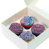 Culpitt 4 Hole Cupcake Box, 5 Pack, White Cupcake Boxes