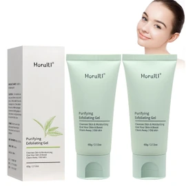 Horuili® Exfoliating Gel, Deep Pore Cleansing, Refreshing Moisturising Gel for Facial Skin, Cleanse Your Face and Body, for All Skin Types