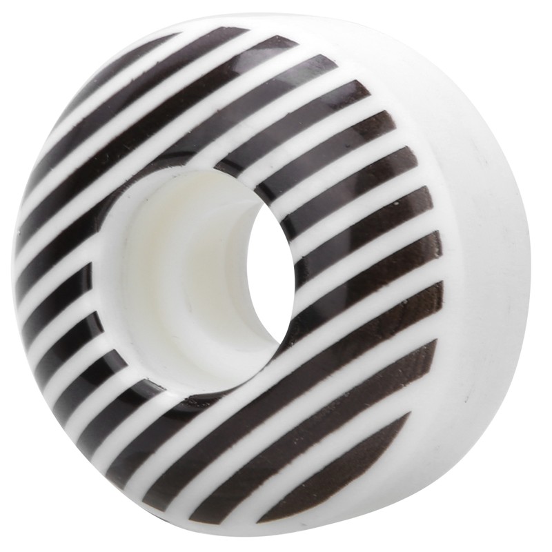 4PCS 95A PU White Stripe 52x30mm Skateboard Double Rocker Wheel