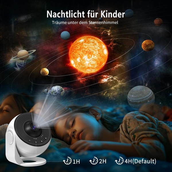 Roujune Upgrade Sternenhimmel Projektor, Home Planetarium Projektor Lampe Sternenhimmel fr