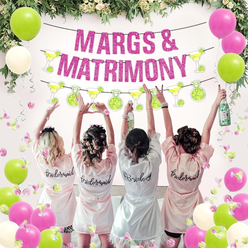 Margs And Matrimony Bachelorette Decorations - 321 pcs: 1 Margarita